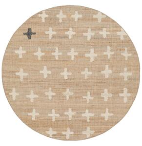 Odd Cross Jute Matta - Beige Ø 200