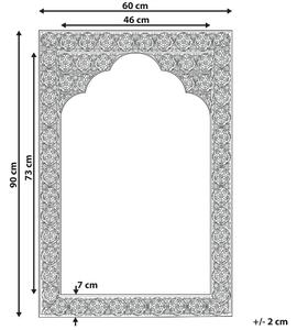 Hängspegel Koppar 60 x 90 cm Väggmonterad Marockansk Modern Rektangulär Beliani