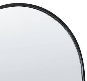 Stående Spegel Svart Metallram 36 x 150 cm med Ställning Modern Design Inramad Helkropp Beliani