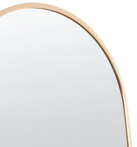 Stående Spegel Guld Metallram 36 x 150 cm med Ställning Modern Design Inramad Helkropp Beliani