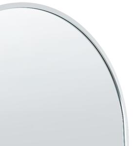 Stående Spegel Silver Metallram 36 x 150 cm med Ställning Modern Design Inramad Helkropp Beliani