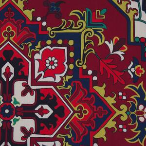 Matta Röd Polyester 80 x 300 cm Orientalisk Vintage Vardagsrum Sovrum Hall Beliani
