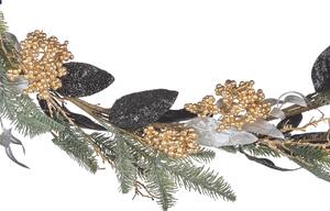 Julgirland Flerfärgad Syntetmaterial 150 cm Konstgjord med dekorationer Frostig Beliani
