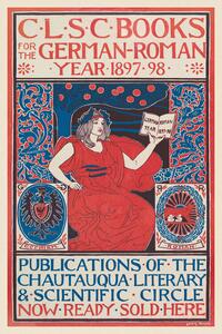 Bildreproduktion C.L.S.C Books (Retro Advert in Black and Red) - Louis Rhead