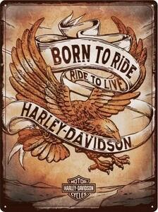 Metallskylt Harley-Davidson - Born to Ride