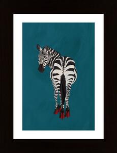 Zebra Heels Poster