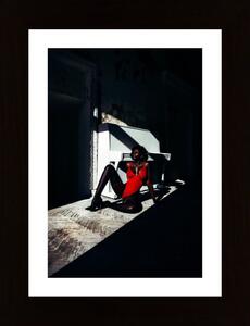 Dark Red Poster