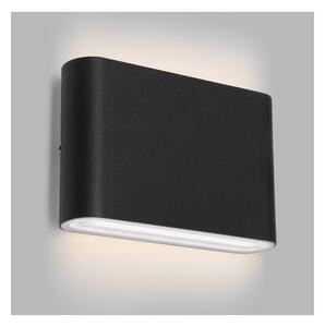 LED2 - LED vägglampa för utomhusbruk FLAT 2xLED/3W/230V IP65 svart