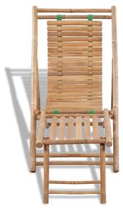 Solstol med fotstöd bambu