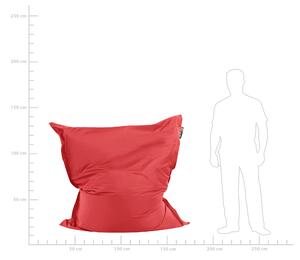 Stor sittsäck Röd Nylon 140 x 180 cm Saccosäck Dragkedja Sovrum Vardagsrum Beliani
