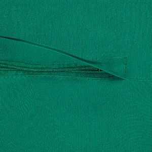 Stor sittsäck Smaragdgrön Nylon 140 x 180 cm Saccosäck Dragkedja Beliani