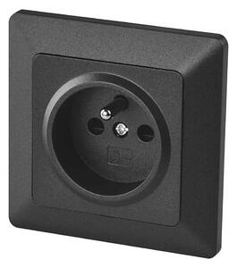 Vägguttag 250V/16A antracit