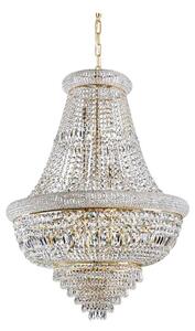 Ideal Lux - Ljuskrona i kristal med kedja DUBAI 24xE14/28W/230V diameter 80 cm guld
