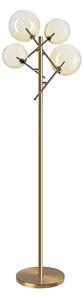 Ideal Lux - LED golvlampa EQUINOXE 4xG4/2W/230V mässing/rökig