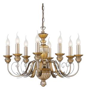 Ideal Lux - Ljuskrona på kedja FIRENZE 8xE14/40W/230V diameter 64 cm guld