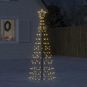 Julgransbelysning med markspett 220 LEDs varmvit 180 cm