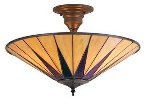 Endon 64043 - Ytmonterad ljuskrona DARK STAR 3xE27/60W/230V diameter 49 cm