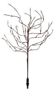 LED RGBW Solcellslampa TREE LED/0,1W/1,2V 600 mAh IP44 brun