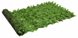 Balkongskärm gröna blad 200x100 cm