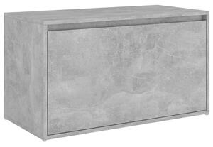 Hallbänk betonggrå 80x40x45 cm spånskiva