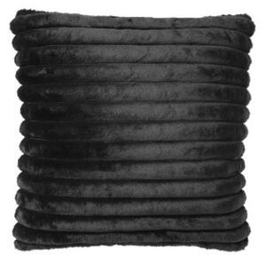 Stripy svart - kudde i konstmaterial