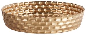Bricka Guld Metall Dekorativ Elegant Blank Slitstark Matsal Servering Beliani