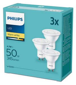 Set 3xLED-lampa Philips GU10/4,7W/230V 2700K