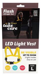Save Lives Now Flash Led Light Vest Large Yellow