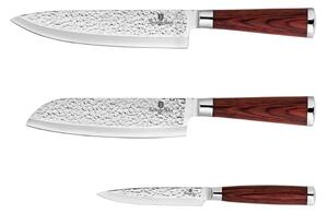 BerlingerHaus - Set med rostfria knivar 3 st trä/rostfritt stål