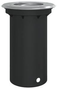 Marklampa för utomhusbruk rund svart 10,5x10,5cm aluminium