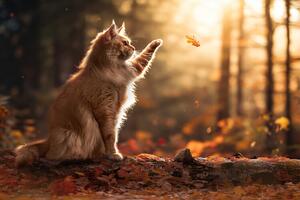 Fotografi Autumn Cat, Marcel Egger