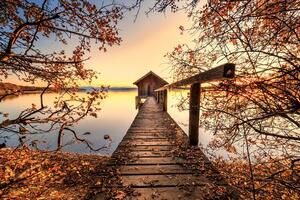 Fotografi Autumn at the lake, Ulrike Eisenmann