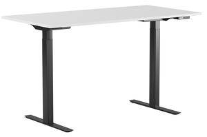 Höj och sänkbart skrivbord, digital display, svart stativ, vit bordsskiva 120x60 cm