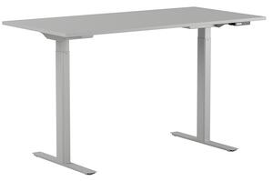 Höj och sänkbart skrivbord, digital display, grått stativ, grå bordsskiva 120x60 cm