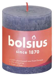 Bolsius Rustika blockljus 4-pack 80x68 mm skymningsblå