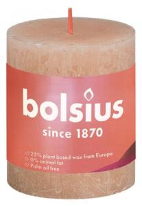 Bolsius Rustika blockljus 4-pack 80x68 mm ljusrosa