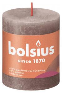 Bolsius Rustika blockljus 4-pack 80x68 mm rustik taupe