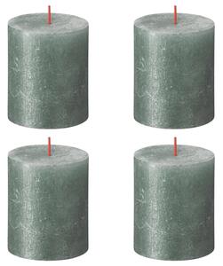 Bolsius Blockljus Shimmer 4-pack 80x68 mm blå