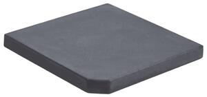 Viktplatta för parasoll svart granit fyrkantig 25 kg