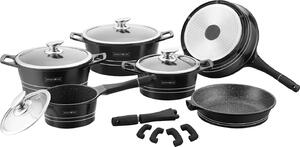 Royalty Line RL-ES1014M; Cookware set with marble coating 14 pcs Copper