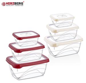 Herzberg 3 delar Extra Deep Bio Saver Box Set Röd