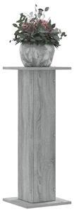 Växtställ 2 st grå sonoma 30x30x80 cm konstruerat trä