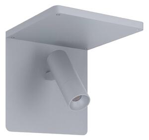 Eglo 67564 - LED Vägglampa med hylla CIGLIE LED/8,1W/230V grå