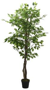 Konstväxt fikusträd 630 blad 120 cm grön