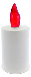 LED Candle LED/2xAA varm vit 10,8 cm vit/röd
