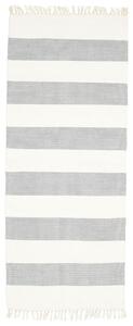 Bomull stripe Matta - Grå / Off white 80x200