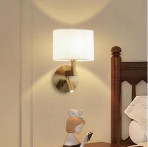 Brilagi - LED vägglampa DAYA 1xE14/40W/230V + LED/3W grädde/guld