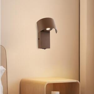 Brilagi - LED vägglampa VASTO LED/3W/230V brun