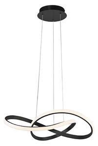 Leuchten Direkt 15402-18-LED Justerbar ljusstyrka Ljuskrona med upphängningsrem MARIA LED/25W/230V svart