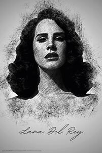 Poster, Affisch Lana Del R. Sketch